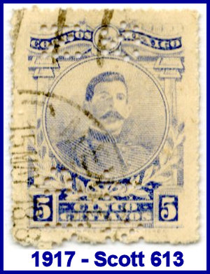 National Paper & Type Company 1914 perfin